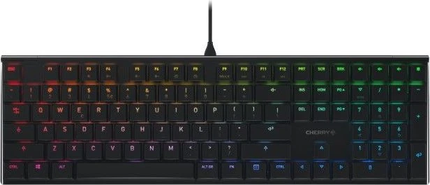 Cherry MX 10.0N, LEDs RGB, schwarz, MX LOW PROFILE RGB SPEED, USB, EU