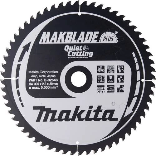 Makita Makblade Plus Kreissägeblatt 60Z, 305x2.3x30mm, 1 Stück