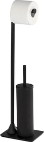 Wenko Hella WC-Garnitur schwarz Metall