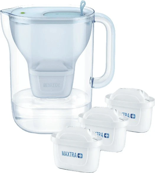 Brita Style Eco Tischwasserfilter inkl. 3 Kartuschen glacier blue