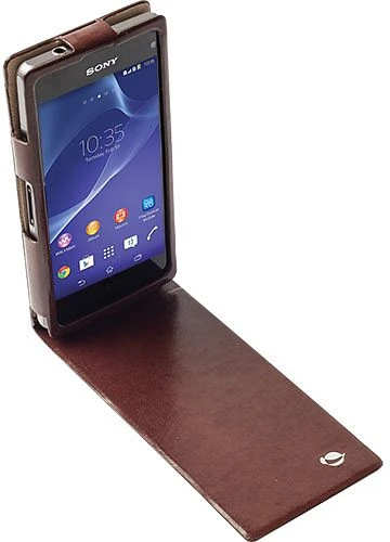 Krusell Kalmar WalletCase für Sony Xperia Z1 Compact braun