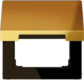 Jung Serie LS Klappdeckel mit Rückstellfeder, goldfarben