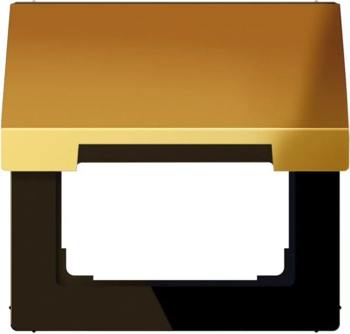 Jung Serie LS Klappdeckel mit Rückstellfeder, goldfarben