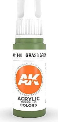 AK-Interactive 3rd Gen Acrylic Colors Acrylic Modelling Colors grass green, 17ml