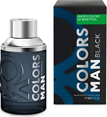 Benetton Colors de Benetton Man Black Eau de Toilette, 60ml