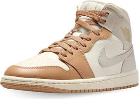 Nike Air Jordan 1 Mid pale ivory/hemp/sail/light orewood brown (Damen)