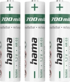 Hama Micro AAA NiMH 700mAh, 3er-Pack