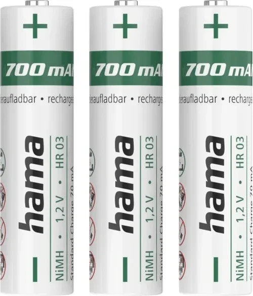Hama Micro AAA NiMH 700mAh, 3er-Pack