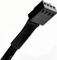 SilverStone CPF05, 4-Pin Verlängerung, sleeved, schwarz Vorschaubild