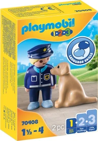playmobil 1.2.3 Polizist mit Hund