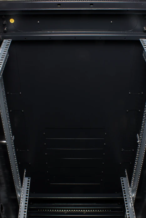 Rockstable 19" Serverschrank 42HE, Sicherheitsglastür, IP2X, schwarz, 1200mm tief