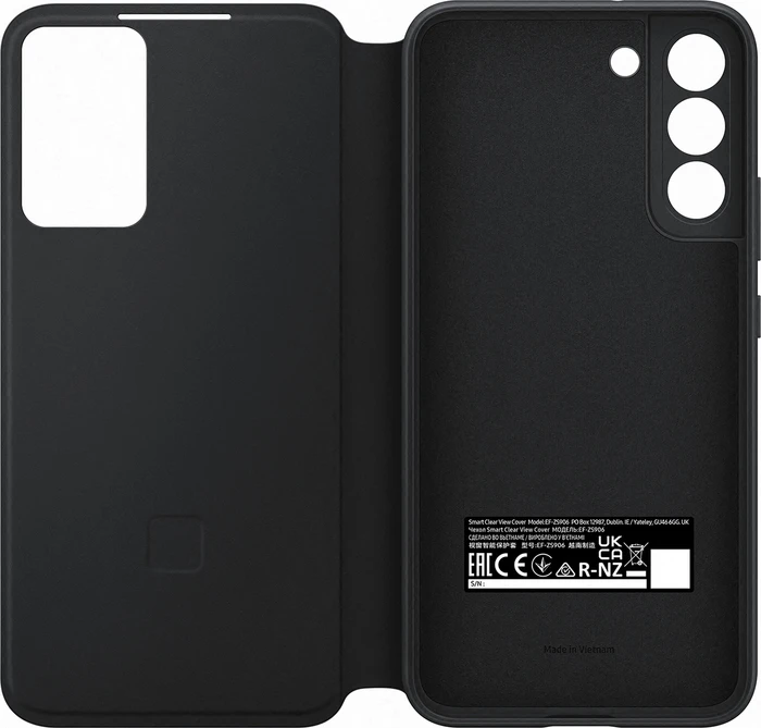 Samsung Smart Clear View Cover für Galaxy S22+ schwarz