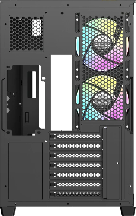 Ocypus Delta C74 ARGB, schwarz, Glasfenster
