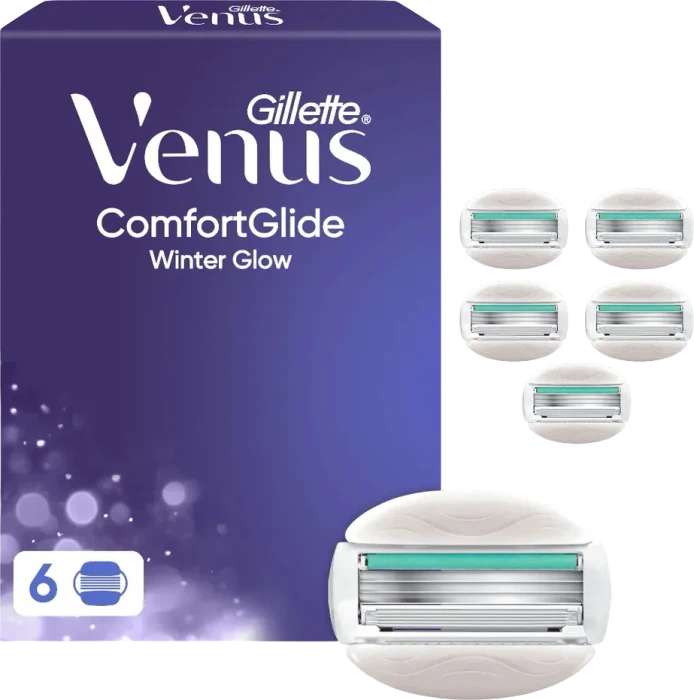 Gillette Venus Comfortglide Winter Glow Rasierklinge, 6 Stück