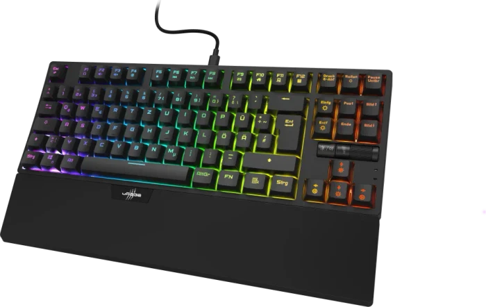 Hama uRage Exodus 860 Mechanical TKL, schwarz, LEDs RGB, Gaote Outemu BLUE, USB, DE