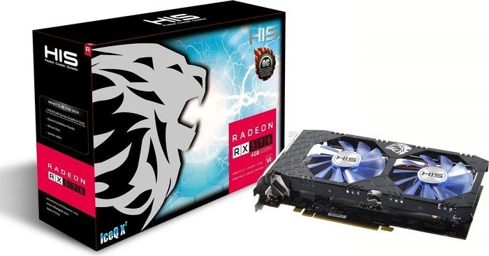 HIS Radeon RX 570 IceQ X² OC, 4GB GDDR5, DVI, HDMI, 3x DP
