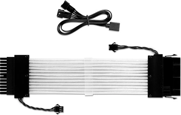 Sharkoon Shark xTend 24, 24-Pin ATX Verlängerungskabel, RGB beleuchtet, 245mm