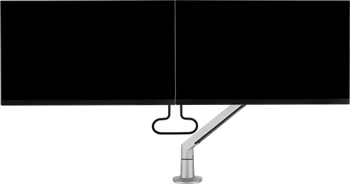 Fellowes Chicago Crossbar Monitorarm Dual silber/schwarz