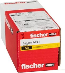 fischer DuoXpand 8x100 T Schrauben/Dübel-Sortiment, 50 Stück