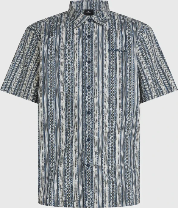 O'Neill Print Hemd kurzarm blue pressed lines (Herren)