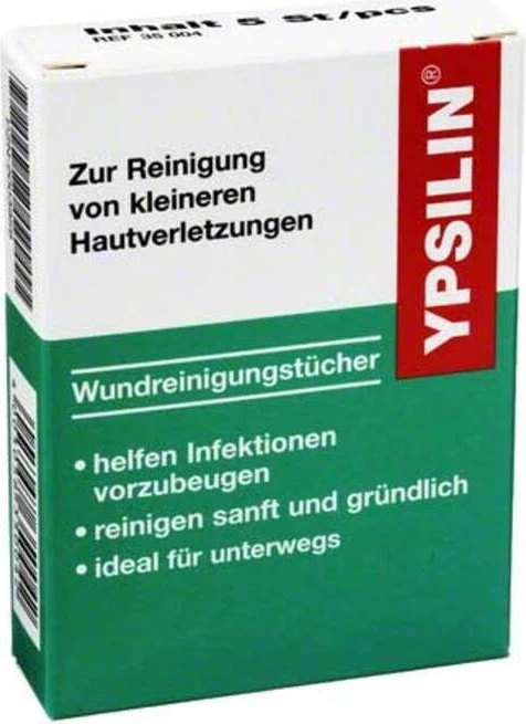 Holthaus Medical Ypsilin Wundreinigungstücher, 5 Stück