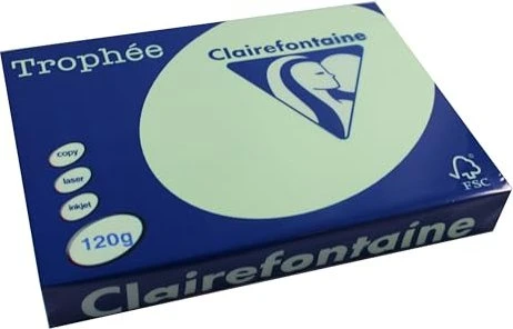 Clairefontaine Trophée Universalpapier matt hellgrün, A4, 120g/m², 250 Blatt