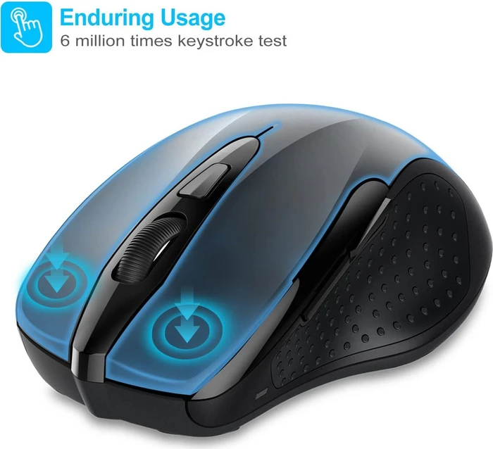 TeckNet Pro 2.4G Wireless, schwarz, USB