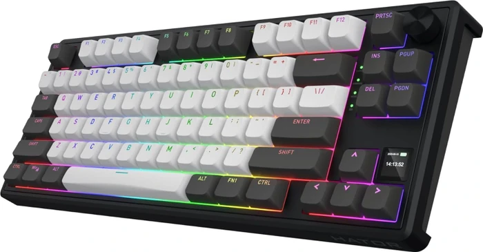 Hator Skyfall 80 Pro Wireless, weiß/schwarz, LEDs RGB, Aurum Vanila Silent, USB/Bluetooth, US