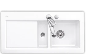 Villeroy & Boch Subway 60 Einbau Becken rechts mit Ablauffernbedienung snow white