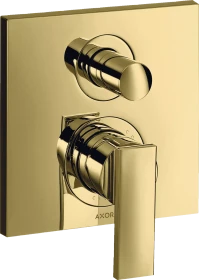 Hansgrohe Axor Citterio Einhebel-Wannenmischer mit integrierter Sicherungskombination polished brass
