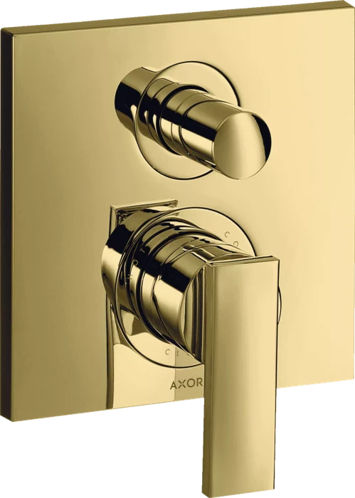Hansgrohe Axor Citterio Einhebel-Wannenmischer mit integrierter Sicherungskombination polished brass