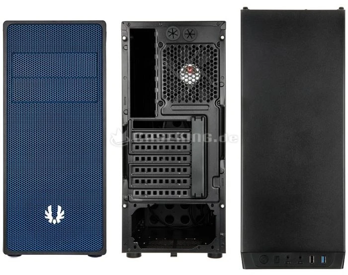 BitFenix Neos schwarz/blau, schallgedämmt