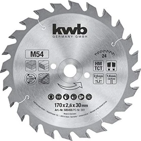 kwb M54 Kreissägeblatt 24Z, 170x1.6x30mm, 1 Stück