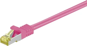 goobay Patchkabel, Cat7/Cat6a, S/FTP, RJ-45/RJ-45, 5m, rosa