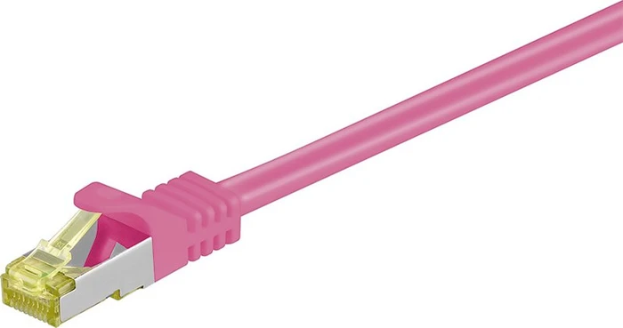 goobay Patchkabel, Cat7/Cat6a, S/FTP, RJ-45/RJ-45, 5m, rosa