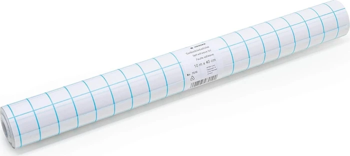 Herma Bucheinbandfolie, transparent/blau, selbstklebend, 10m x 40cm