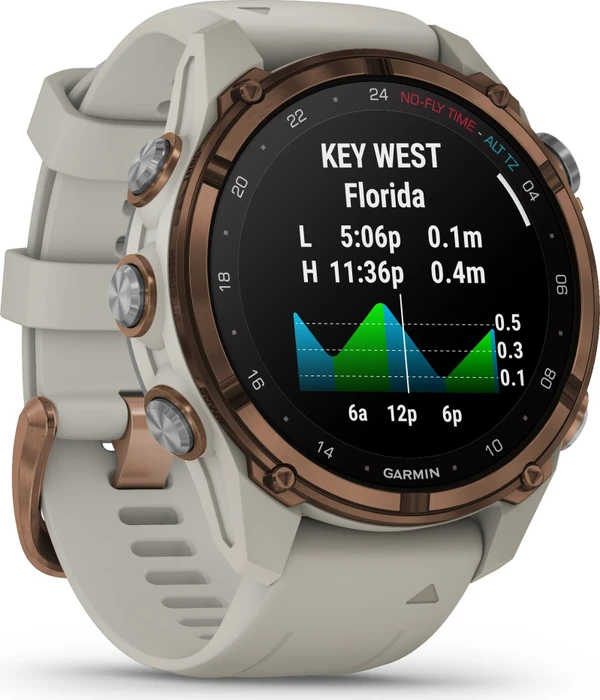Garmin Descent Mk3i 43mm mit Silikonarmband bronze/french grey