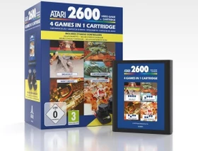 Atari 2600+ Game Cartridge - 4 Games in 1 inkl. 2 Paddle Controller