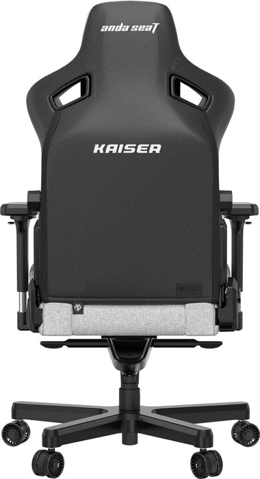 Anda Seat Kaiser 3 Premium L Gamingstuhl, Ash Gray, Stoff grau
