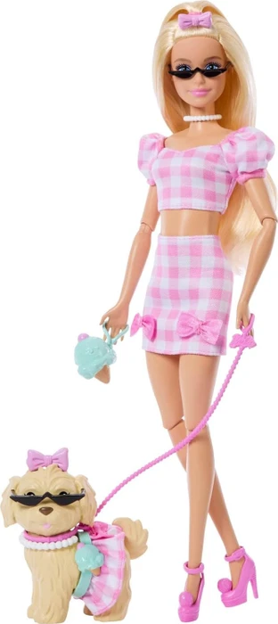 Mattel Barbie - Twinning Looks Puppe mit Hündchen im Partnerlook