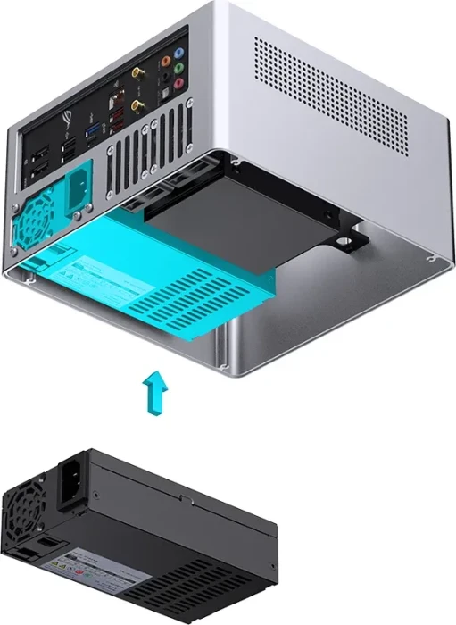 Jonsbo N10, silber, Mini-ITX