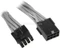 BitFenix Alchemy 6/8-Pin PCIe Verlängerung 45cm, sleeved silber Vorschaubild