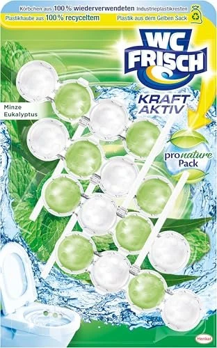 Henkel WC Frisch Kraft Aktiv Pro Nature Pack Minze Eukalyptus WC-Duftspüler, 1 Stück