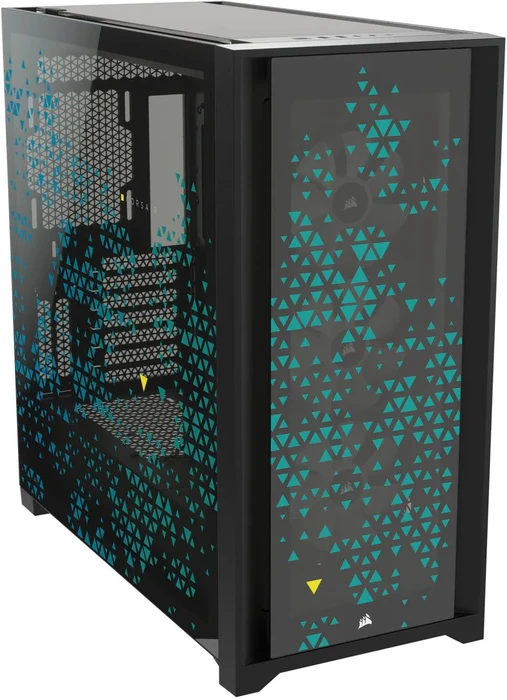 Corsair iCue 5000X RGB Signature Series Triptych, schwarz, Glasfenster