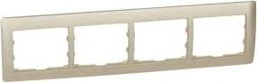Legrand Galea Life Rahmen 4-fach waagrecht, titanium