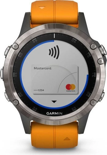 Garmin Fenix 5 Plus Sapphire Titan orange