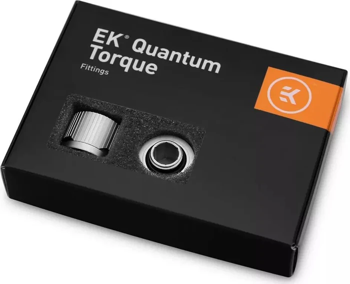 EK Water Blocks Quantum Line EK-Quantum Torque STC 12/16 Fitting G1/4" auf 16/12mm, Satin Titanium, 6er-Pack
