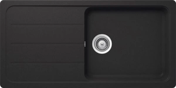 Schock Formhaus D-100L Unterbau Becken reversibel onyx