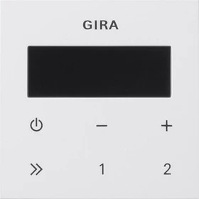 Gira System 55 Bedienaufsatz Unterputz-Radio RDS, reinweiß glänzend