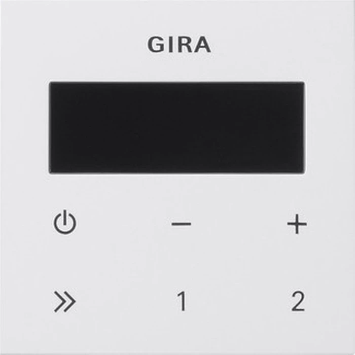 Gira System 55 Bedienaufsatz Unterputz-Radio RDS, reinweiß glänzend